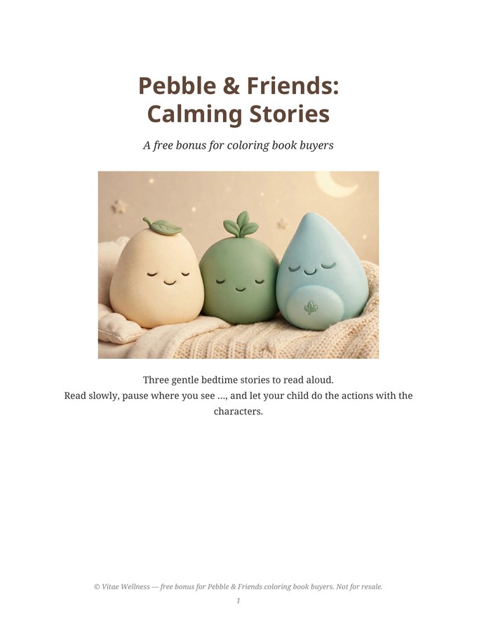 Pebble and Friends Calming Stories collection cover